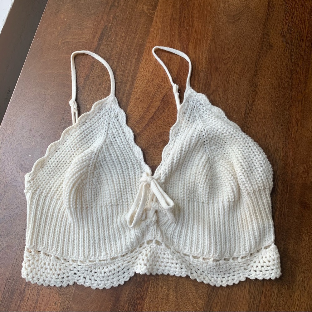 Knitted crop top